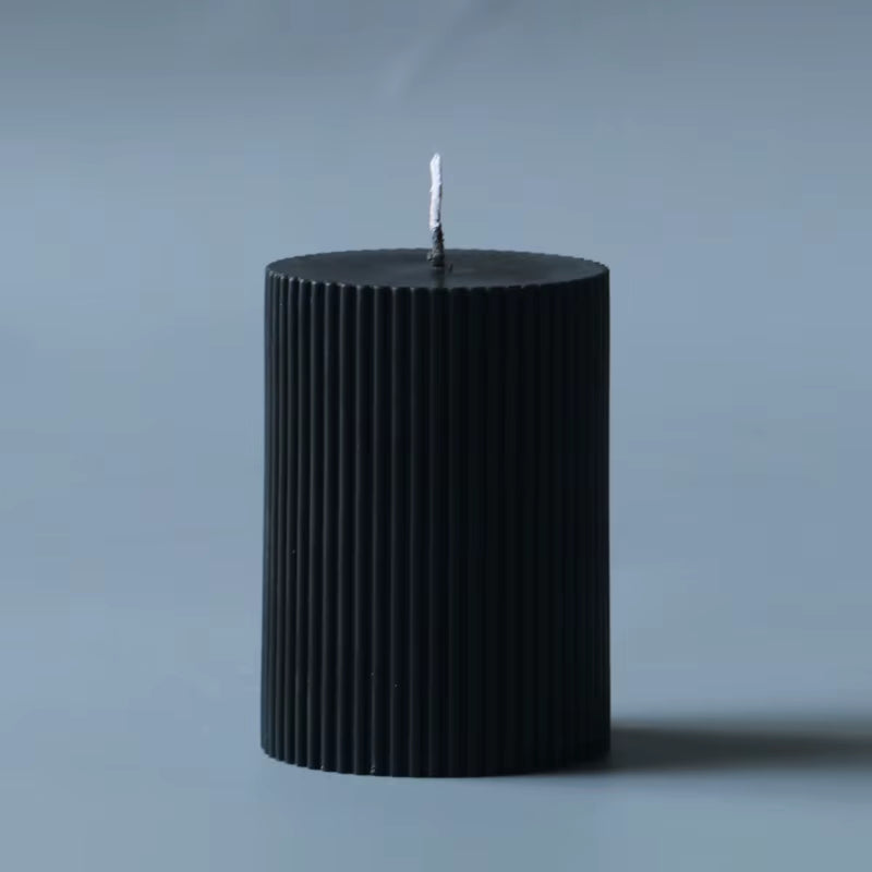 Black Candles Scented Art Fragrance Ornaments Smokeless Oil Painting Candle Gifts Home Birthday Wedding Party Decoration